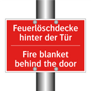 Feuerlöschdecke hinter der Tür - Fire blanket behind the door