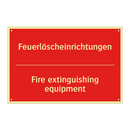 Feuerlöscheinrichtungen - Fire extinguishing equipment