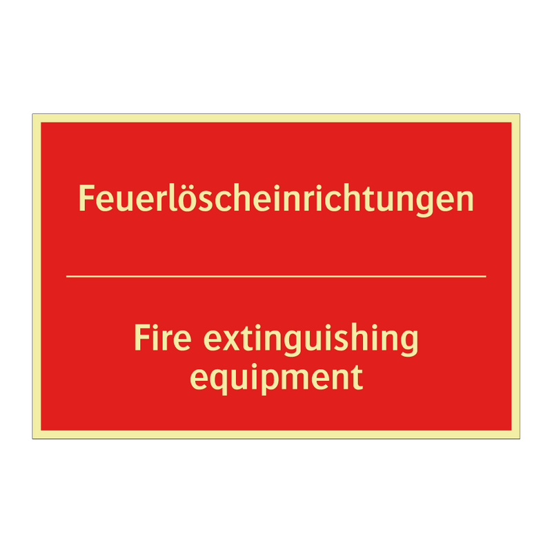 Feuerlöscheinrichtungen - Fire extinguishing equipment