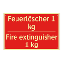 Feuerlöscher 1 kg - Fire extinguisher 1 kg