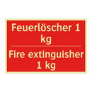 Feuerlöscher 1 kg - Fire extinguisher 1 kg