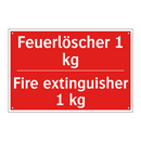 Feuerlöscher 1 kg - Fire extinguisher 1 kg