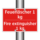 Feuerlöscher 1 kg - Fire extinguisher 1 kg