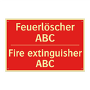 Feuerlöscher ABC - Fire extinguisher ABC