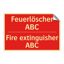 Feuerlöscher ABC - Fire extinguisher ABC