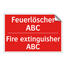 Feuerlöscher ABC - Fire extinguisher ABC