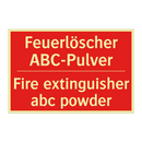 Feuerlöscher ABC-Pulver - Fire extinguisher abc powder
