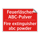 Feuerlöscher ABC-Pulver - Fire extinguisher abc powder