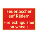 Feuerlöscher auf Rädern - Fire extinguisher on wheels