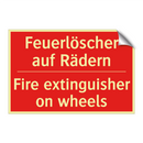 Feuerlöscher auf Rädern - Fire extinguisher on wheels