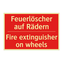 Feuerlöscher auf Rädern - Fire extinguisher on wheels