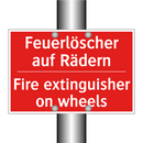 Feuerlöscher auf Rädern - Fire extinguisher on wheels