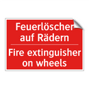 Feuerlöscher auf Rädern - Fire extinguisher on wheels