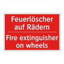 Feuerlöscher auf Rädern - Fire extinguisher on wheels
