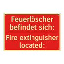 Feuerlöscher befindet sich: - Fire extinguisher located: