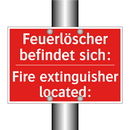 Feuerlöscher befindet sich: - Fire extinguisher located:
