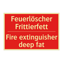 Feuerlöscher Frittierfett - Fire extinguisher deep fat
