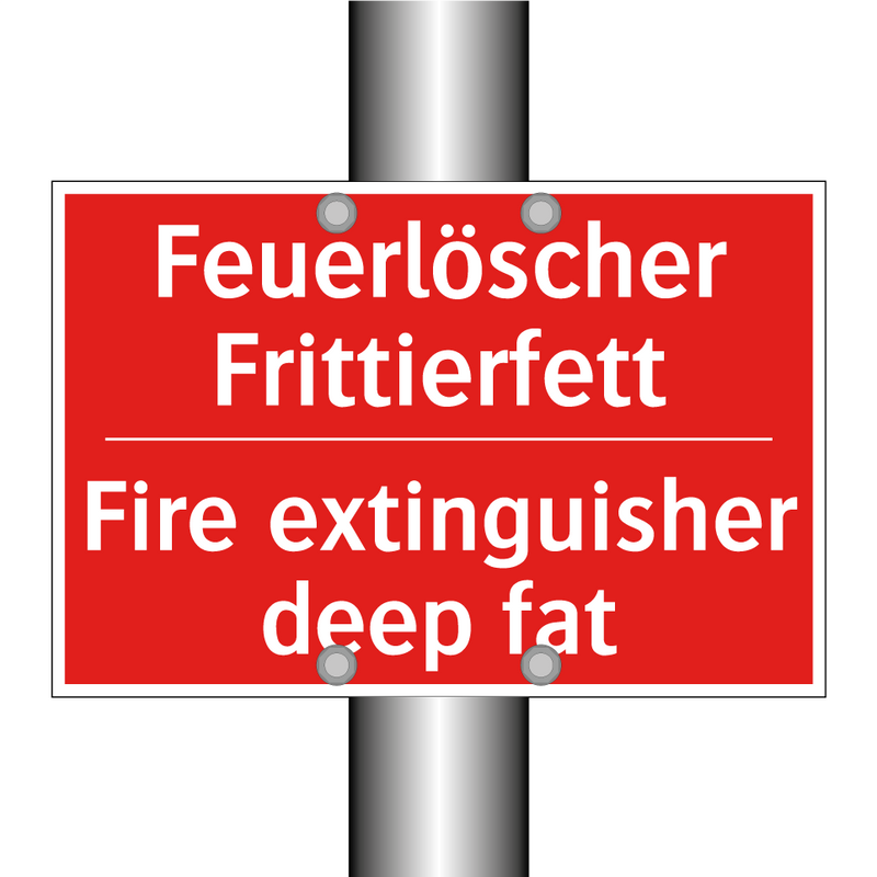 Feuerlöscher Frittierfett - Fire extinguisher deep fat