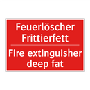 Feuerlöscher Frittierfett - Fire extinguisher deep fat