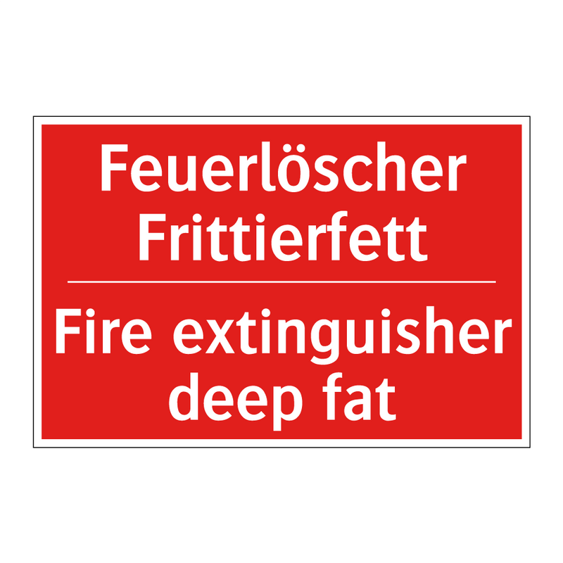 Feuerlöscher Frittierfett - Fire extinguisher deep fat