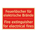 Feuerlöscher für elektrische Brände/.../ - Fire extinguisher for electrical /.../