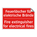 Feuerlöscher für elektrische Brände/.../ - Fire extinguisher for electrical /.../