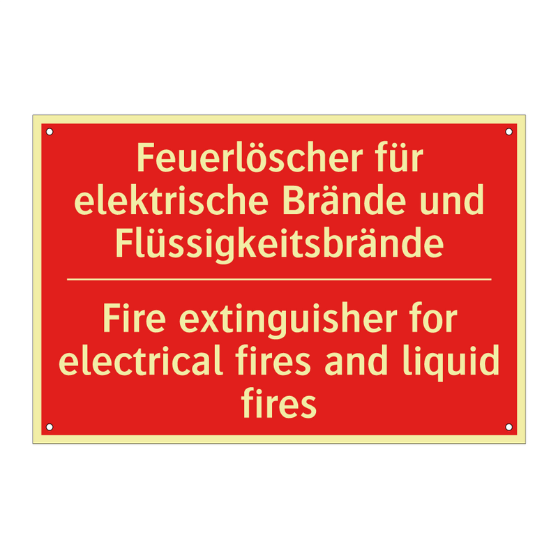 Feuerlöscher für elektrische Brände /.../ - Fire extinguisher for electrical /.../