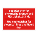 Feuerlöscher für elektrische Brände /.../ - Fire extinguisher for electrical /.../