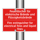 Feuerlöscher für elektrische Brände /.../ - Fire extinguisher for electrical /.../