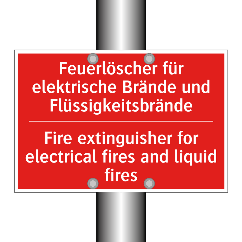 Feuerlöscher für elektrische Brände /.../ - Fire extinguisher for electrical /.../