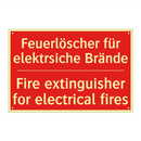 Feuerlöscher für elektrsiche Brände/.../ - Fire extinguisher for electrical /.../