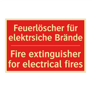 Feuerlöscher für elektrsiche Brände/.../ - Fire extinguisher for electrical /.../