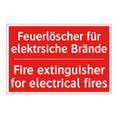 Feuerlöscher für elektrsiche Brände/.../ - Fire extinguisher for electrical /.../