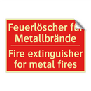 Feuerlöscher für Metallbrände - Fire extinguisher for metal fires/.../