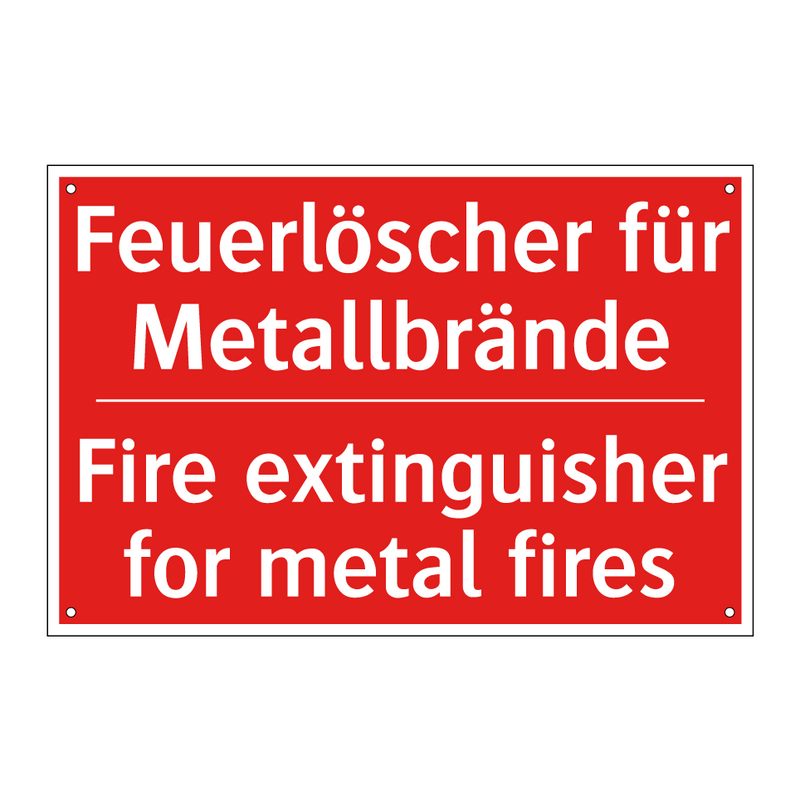 Feuerlöscher für Metallbrände - Fire extinguisher for metal fires/.../