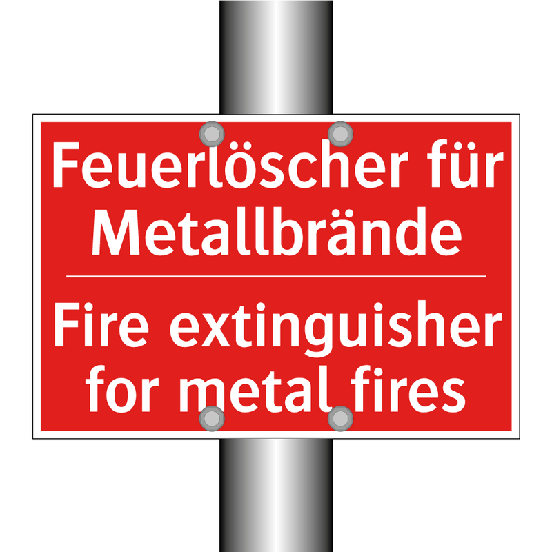 Feuerlöscher für Metallbrände - Fire extinguisher for metal fires/.../