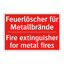 Feuerlöscher für Metallbrände - Fire extinguisher for metal fires/.../