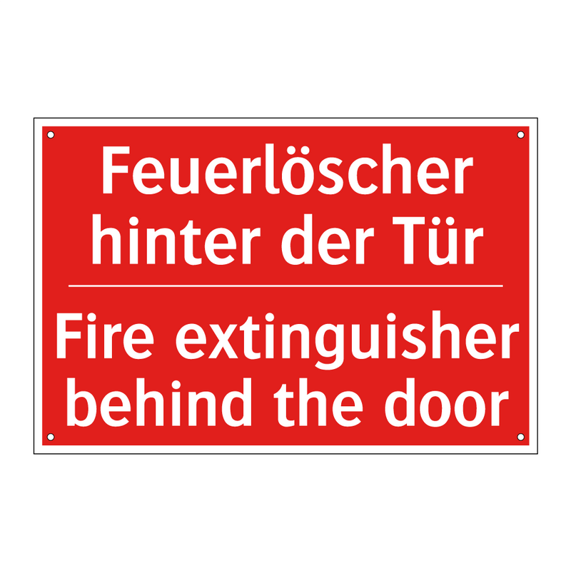 Feuerlöscher hinter der Tür - Fire extinguisher behind the door/.../