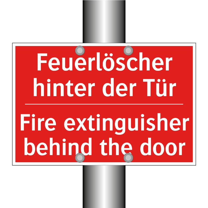 Feuerlöscher hinter der Tür - Fire extinguisher behind the door/.../