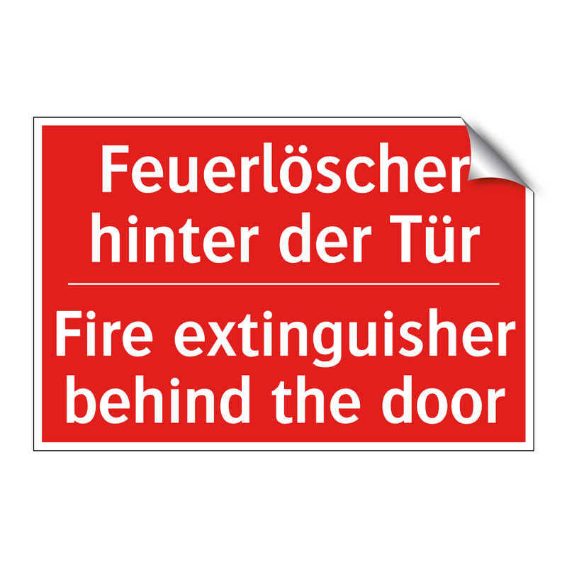 Feuerlöscher hinter der Tür - Fire extinguisher behind the door/.../
