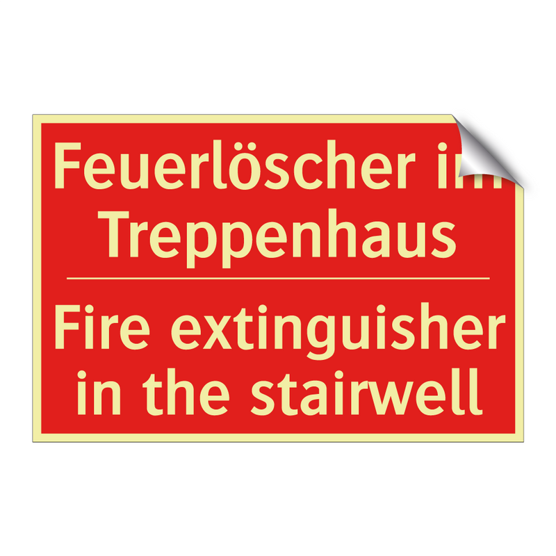 Feuerlöscher im Treppenhaus - Fire extinguisher in the stairwell/.../