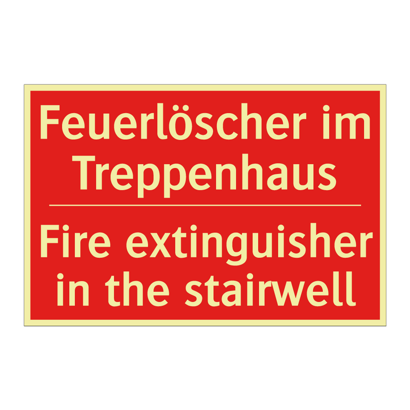 Feuerlöscher im Treppenhaus - Fire extinguisher in the stairwell/.../