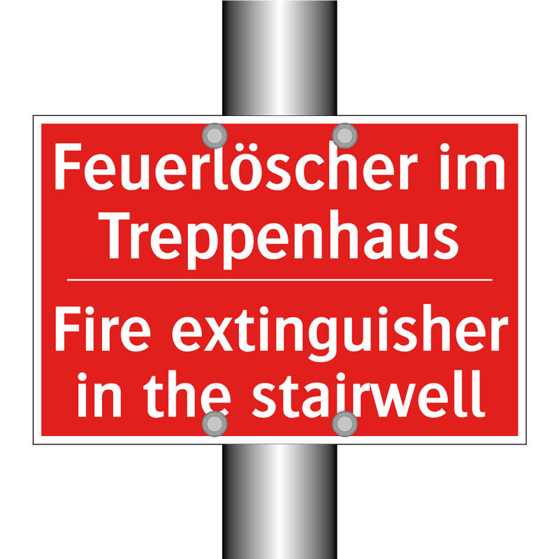 Feuerlöscher im Treppenhaus - Fire extinguisher in the stairwell/.../