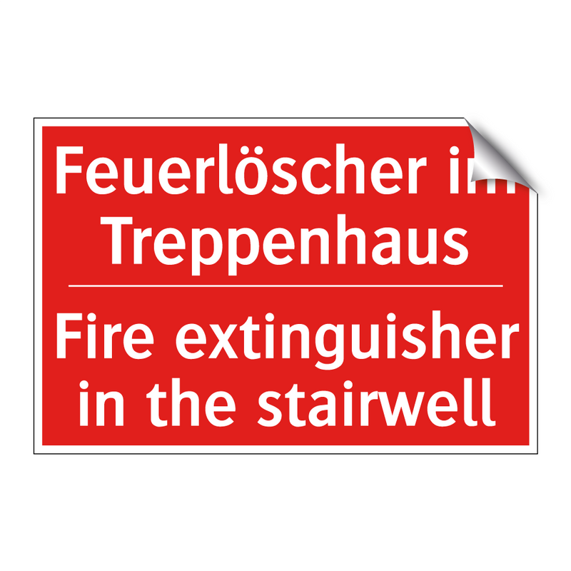Feuerlöscher im Treppenhaus - Fire extinguisher in the stairwell/.../