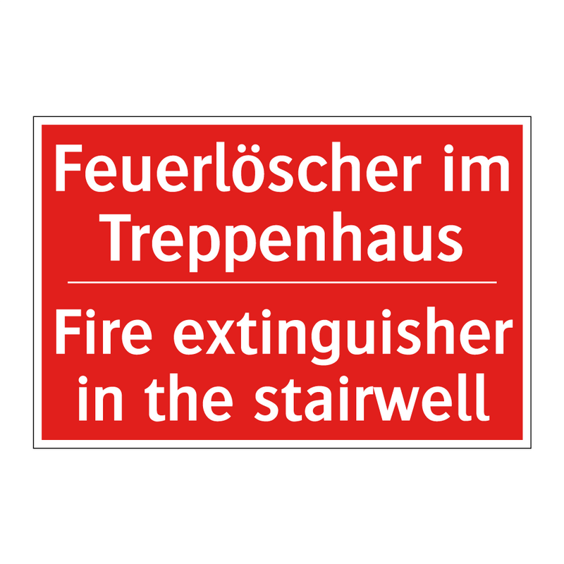 Feuerlöscher im Treppenhaus - Fire extinguisher in the stairwell/.../