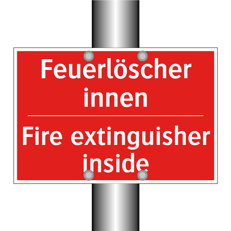 Feuerlöscher innen - Fire extinguisher inside