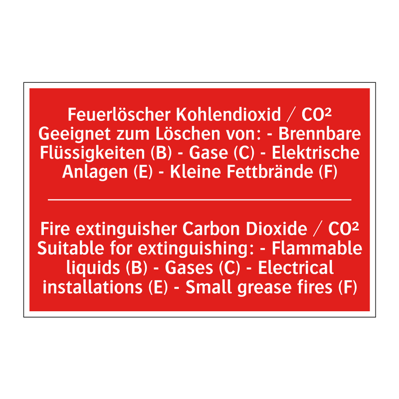Feuerlöscher Kohlendioxid / CO² /.../ - Fire extinguisher Carbon Dioxide /.../