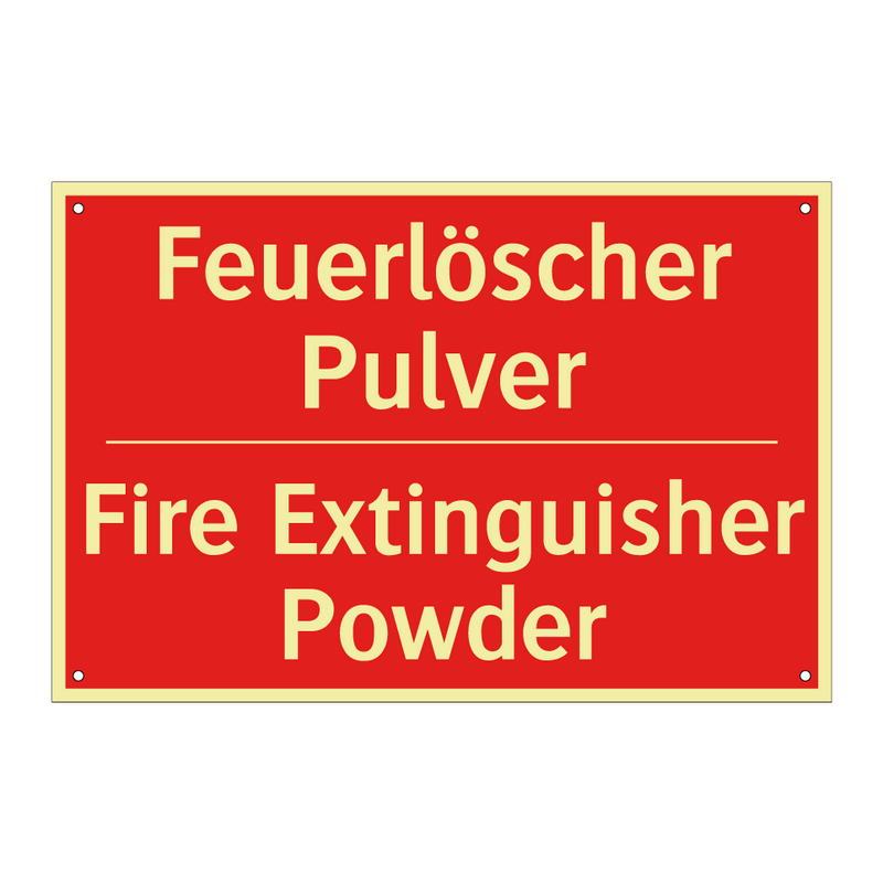 Feuerlöscher Pulver - Fire Extinguisher Powder