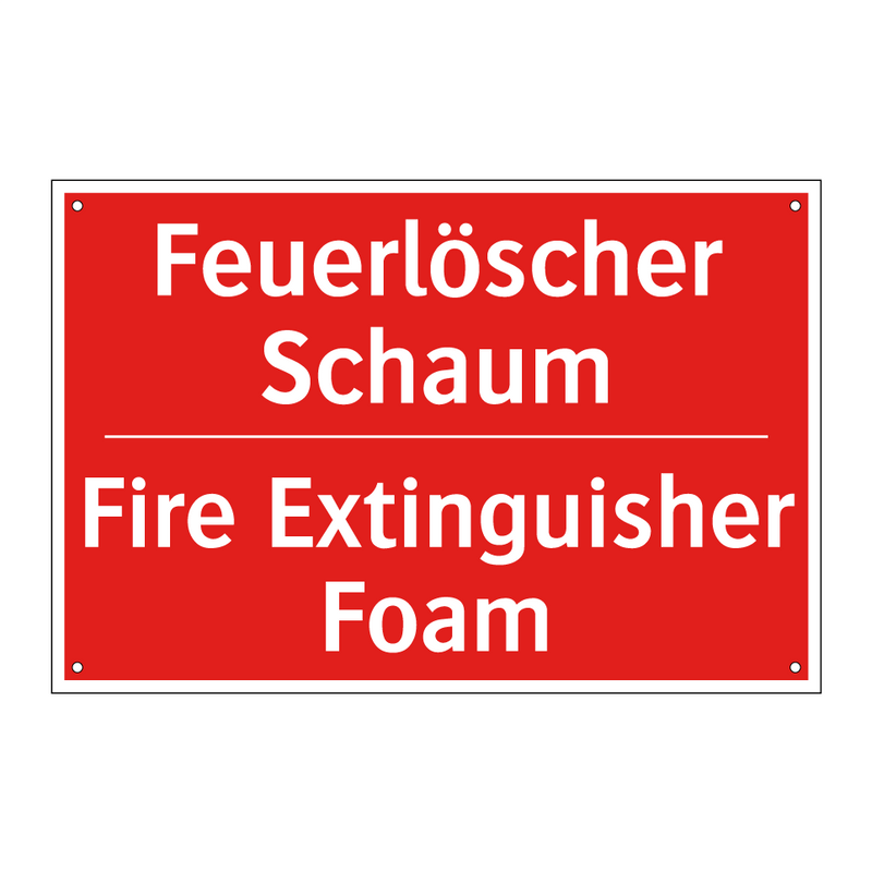 Feuerlöscher Schaum - Fire Extinguisher Foam