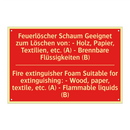 Feuerlöscher Schaum Geeignet zum /.../ - Fire extinguisher Foam Suitable /.../
